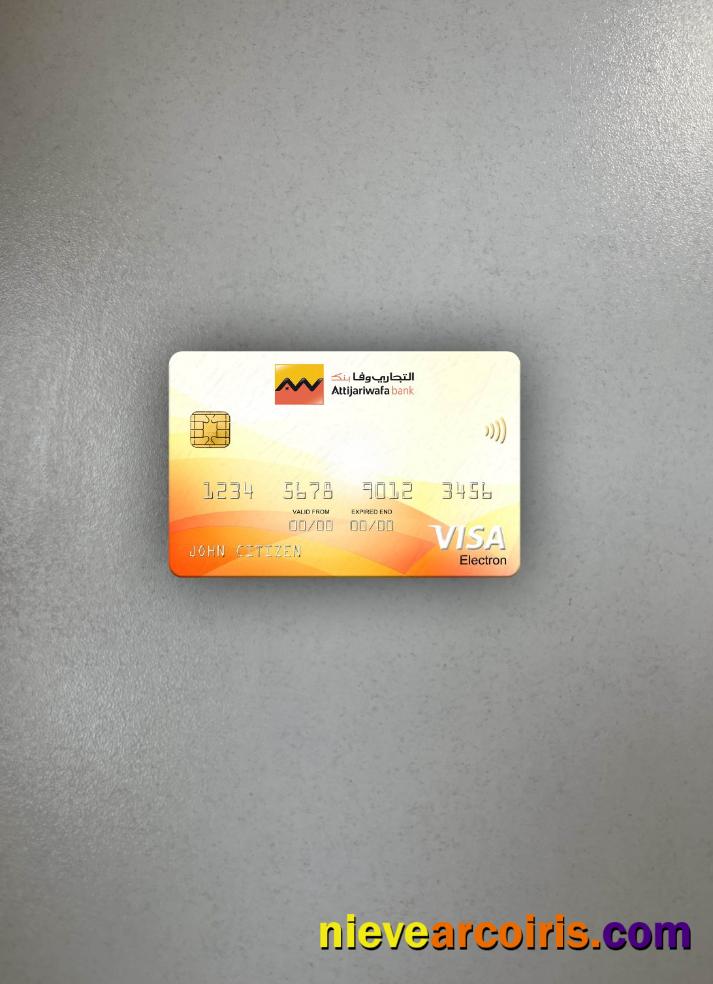 Senegal Attijariwafa Bank visa electron card photolook